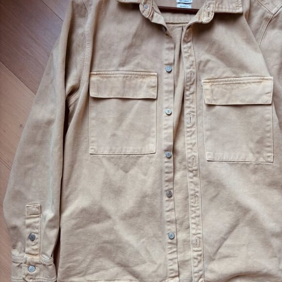 ZARA Men’s Relaxed Fit Overshirt – Tan / Camel – Size L - Picture 5 of 5